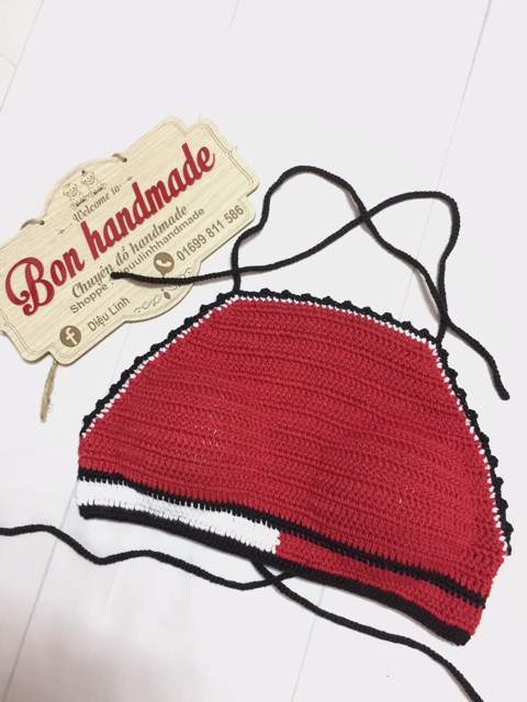 Áo bơi len móc yếm | BigBuy360 - bigbuy360.vn