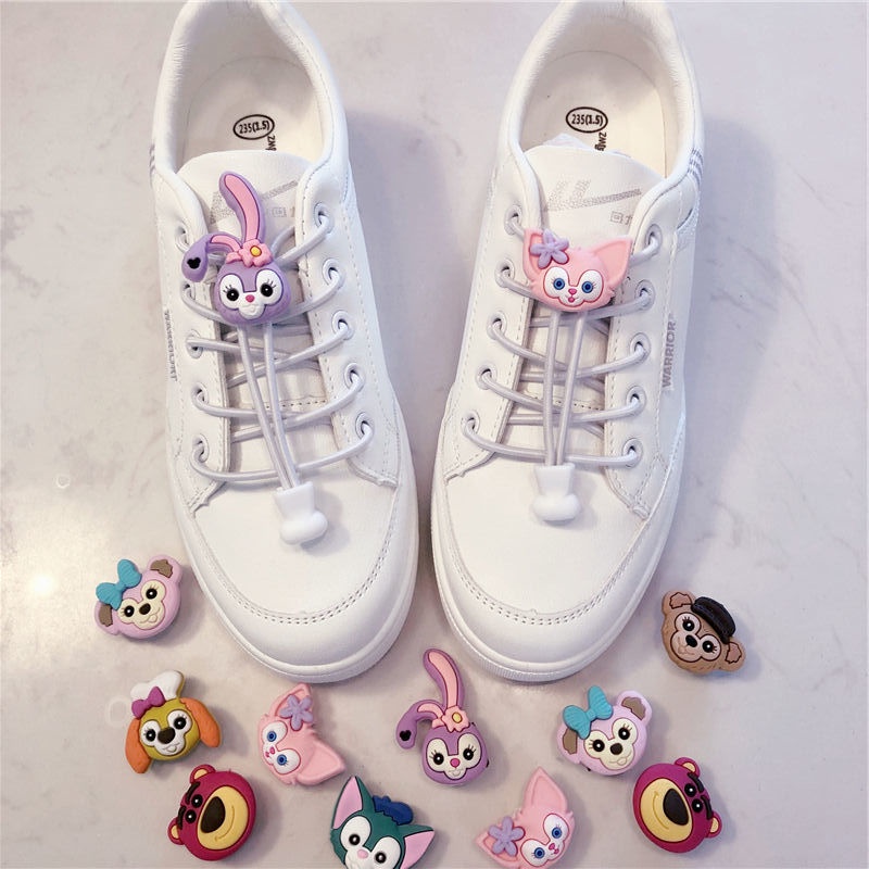 Khóa Dây Giày Không Cần Buộc Kiểu Hoạt Hình Tiện Lợi Cho Người Lớn Và Trẻ Em