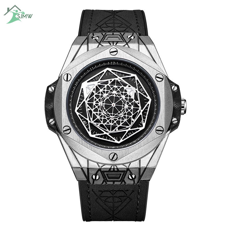 Đồng Hồ Đeo Tay Quartz Mặt Kính Tròn Chống Thấm Nước Thời Trang