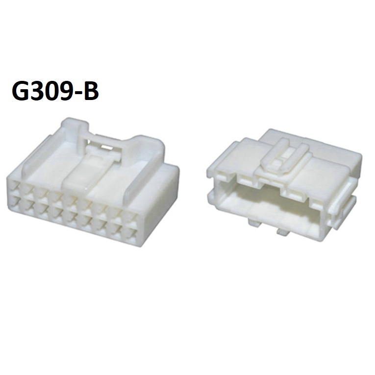 G309-Giắc cắm đầu nối dây nịt đầu cắm 18 lỗ màu trắng 1.5mm