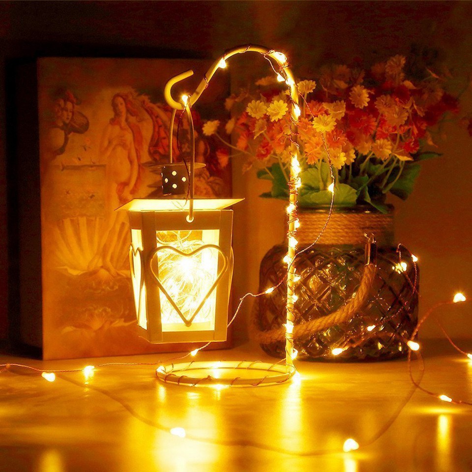 Dây đèn đom đóm Led fairylight pin cr2032- DÂY DÀI 5 MÉT 50 BÓNG