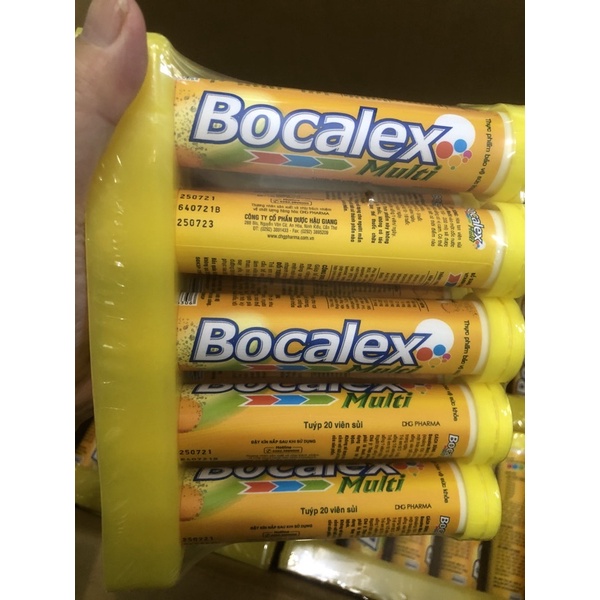 Sủi Bocalex multi Dược Hậu Giang tuýp 20 viên bổ sung vitamin khoáng chất tăng cường sức đề kháng, giúp cơ thể khoẻ mạnh