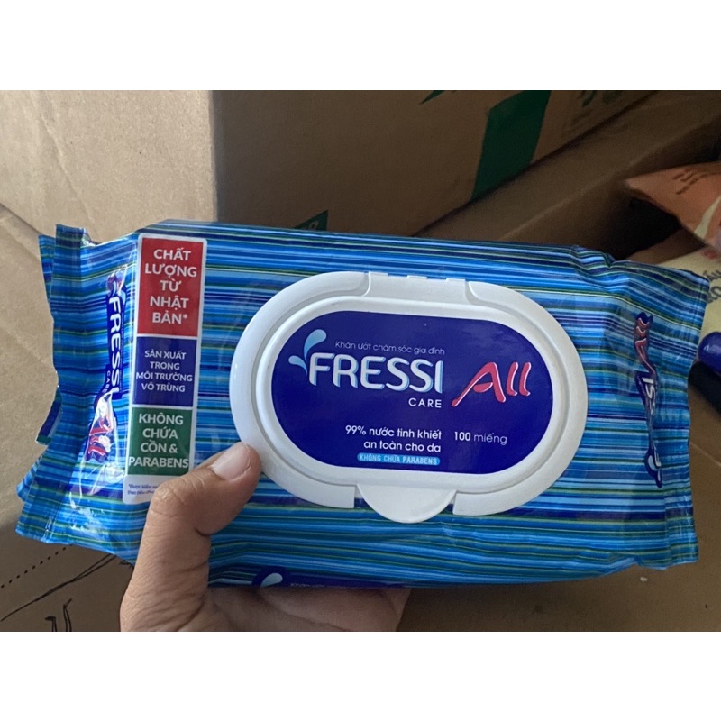 Khăn ướt chăm sóc gia đình Fressi Care All 100 miếng