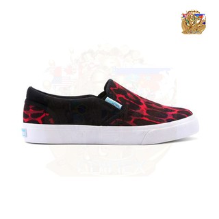Giày lười Slip-on Nữ QuickFree đen đỏ - W150301-005
