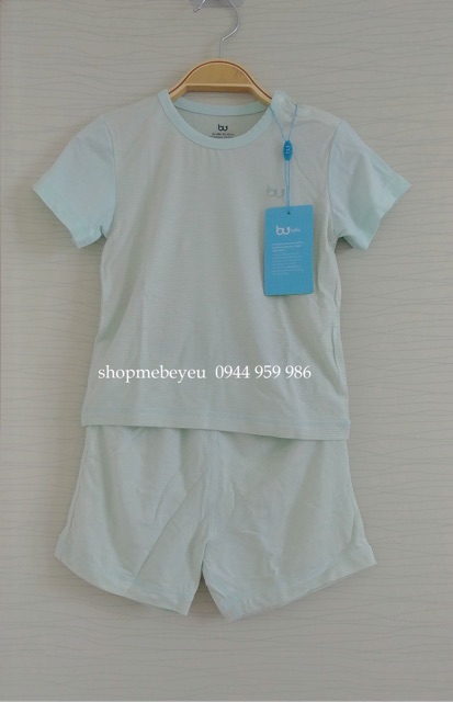 Bu bamboo Bộ cộc tay Bu chất bamboo sợi tre cài vai 2020