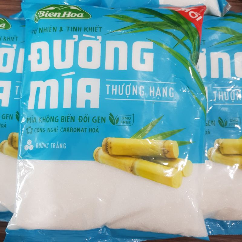 COMBO 5 GÓI ĐƯỜNG MÍA TRẮNG THƯỢNG HẠNG BIÊN HÒA/ ĐƯỜNG TRẮNG - gói 1kg