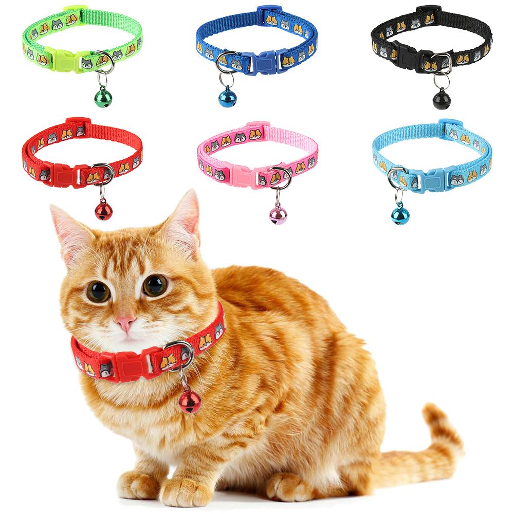Vòng Cổ Thú Cưng Có Chuông Dễ Thương An Toàn Nhiều Màu Sắc