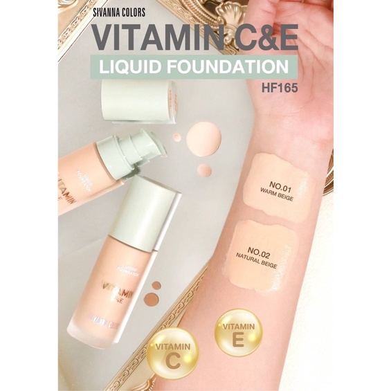 Kem nền chứa tinh chất dưỡng da Vitamin C&amp;E HF165