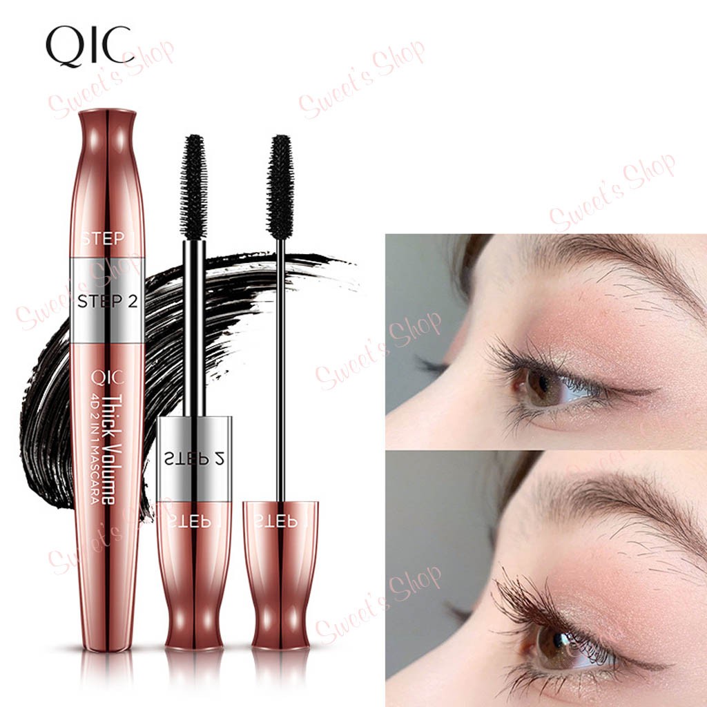 [Hàng Siêu Cấp] Mascara 💖FREESHIP💖 Mascara 4DQIC 2 trong 1 không thấm nước, lâu trôi, dày và dài mi hàng nội địa Trung | BigBuy360 - bigbuy360.vn