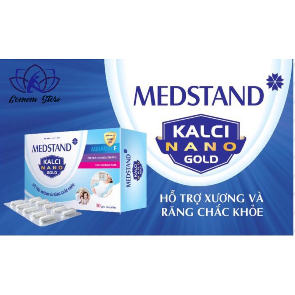 Viên Uống Bổ Sung Calci, Vitamin, Khoáng chất Kalci Nano Gold- Hộp 30 Viên