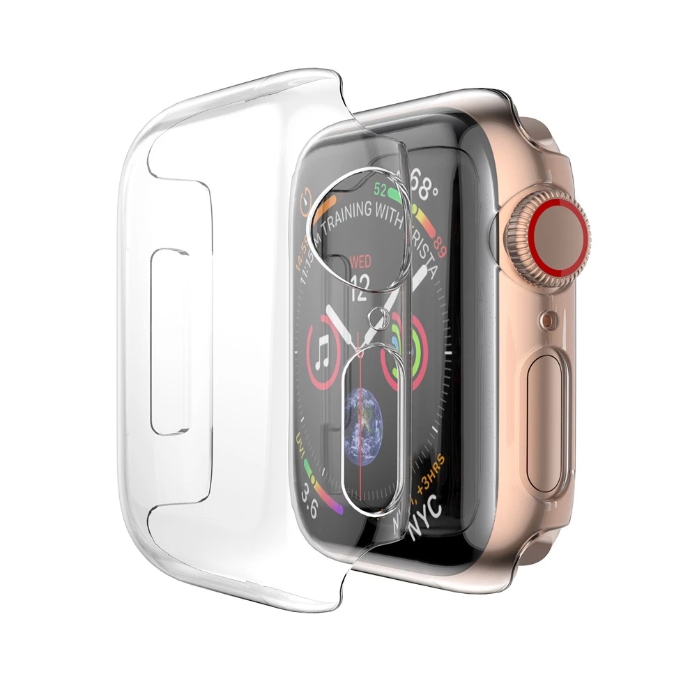 Vỏ PC cứng siêu mỏng bảo vệ màn hình thích hợp cho đồng hồ Apple Watch iWatch Series 7 6 SE 5 4 3 2 1