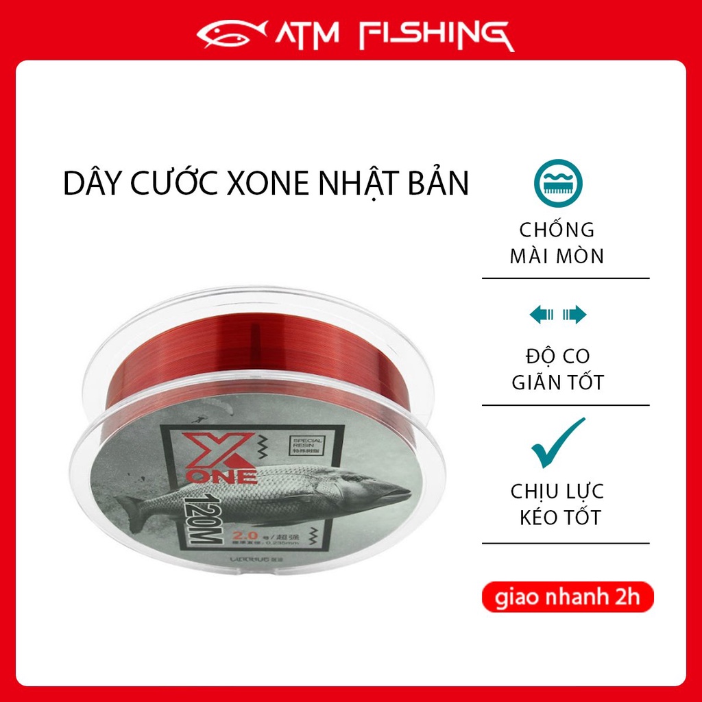 Dây Cước Câu Cá X-One Cao Cấp Chống Mài Mòn Siêu Bền 120M Của Nhật Bản