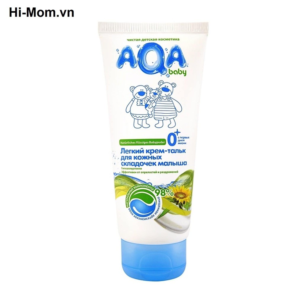 Kem - Bột Chống Hăm "AQA Baby", Cho Trẻ Từ Sơ Sinh, 100ml, Nhập NGA