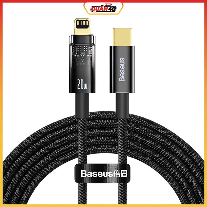 Cáp Sạc Nhanh Baseus Explorer 20W Tự Ngắt Gen2  - Hàng Chính Hãng