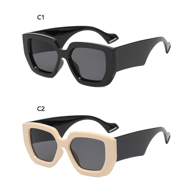 [Hàng Có Sẵn] Kính Mát Gọng Vuông Nhiều Màu Sắc Phù Hợp Cho Mùa Hè Bảo Vệ Khỏi Tia UV Ngoài Trời Dành Cho Nữ