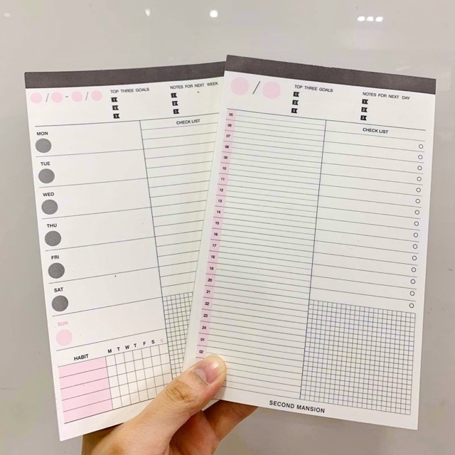 Tập Notepad Planner Lên Kế Hoạch Hằng Ngày / Theo Tuần - Giấy Note Lên Kế Hoạch Làm Việc Hiệu Quả