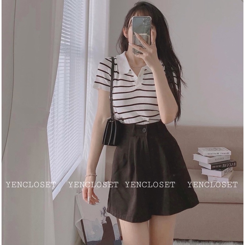 Hình shop chụp - Short lưng thun phía sau dễ mặc ko kén dáng dễ phối đồ