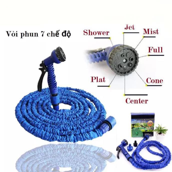 Vòi Xịt Nước, Vòi Xịt Rửa Thông Minh Giãn Nở, Tưới Cây, Rửa Xe Phun Nước Loại 15/30M