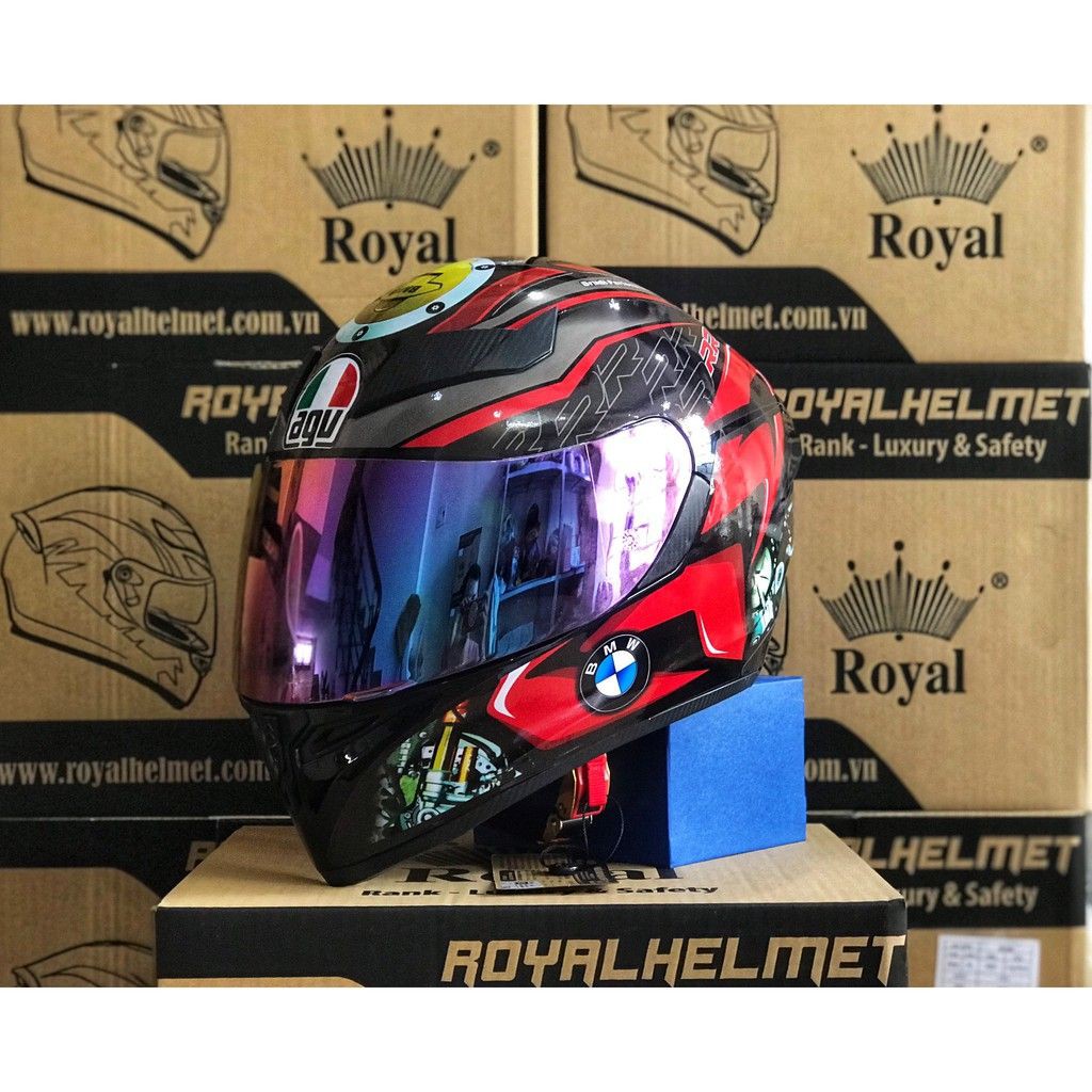 MŨ FULLFACE M138B LÊN TEM BMW SS1000R 2021 CỰC ĐẸP, TẶNG TÚI ĐỰNG, BẢO HÀNH 12 THÁNG