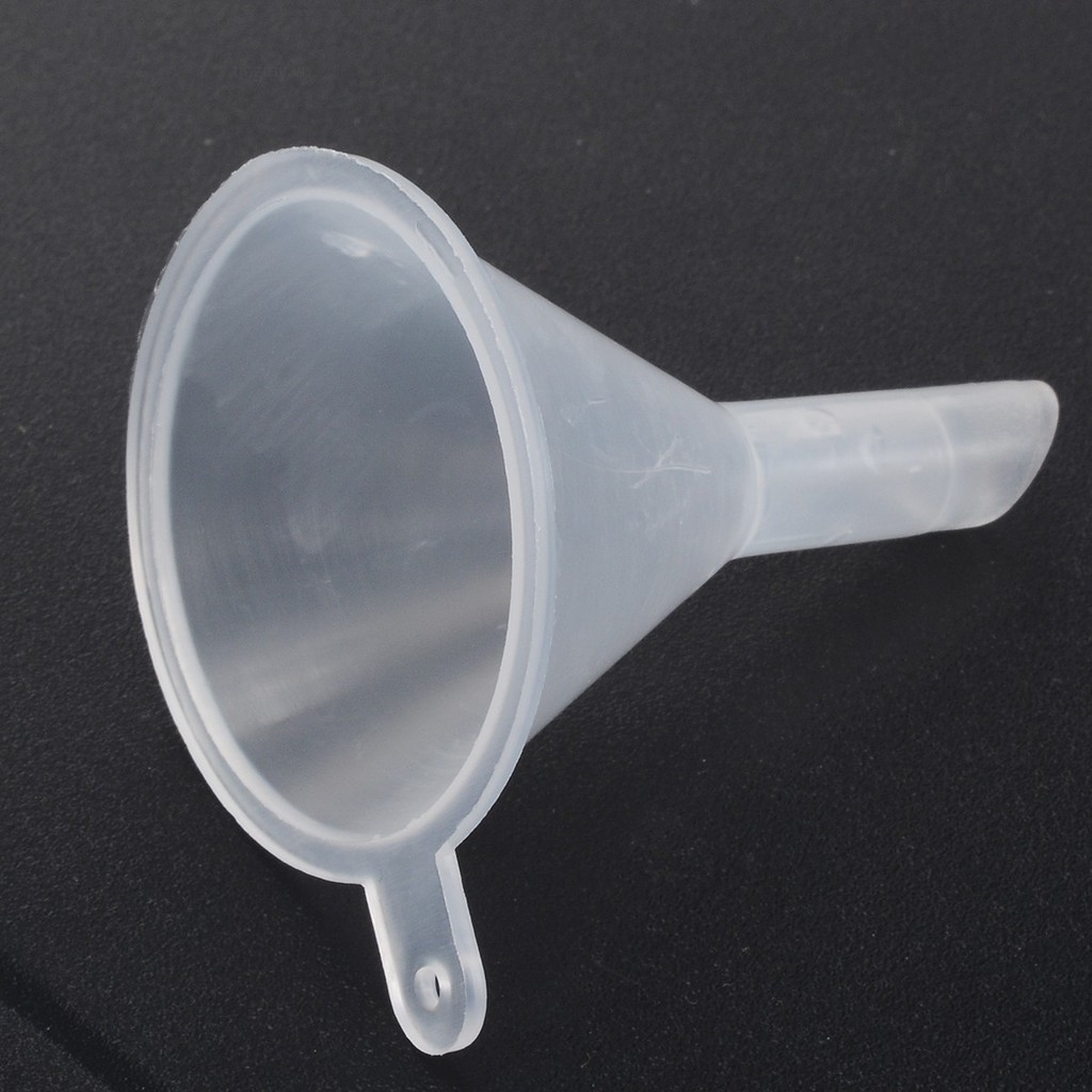 Set 5 Phễu Nhựa Mini Trong Suốt Dùng Chiết Dung Dịch Dầu / Nước Hoa Trong Phòng Thí Nghiệm