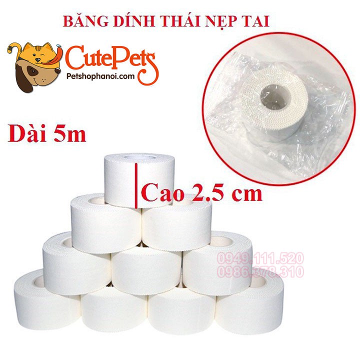 Băng dính cuốn nẹp tai cho chó Neoplast hàng Thái [1 cuộn] - Phụ kiện thú cưng Hà Nội