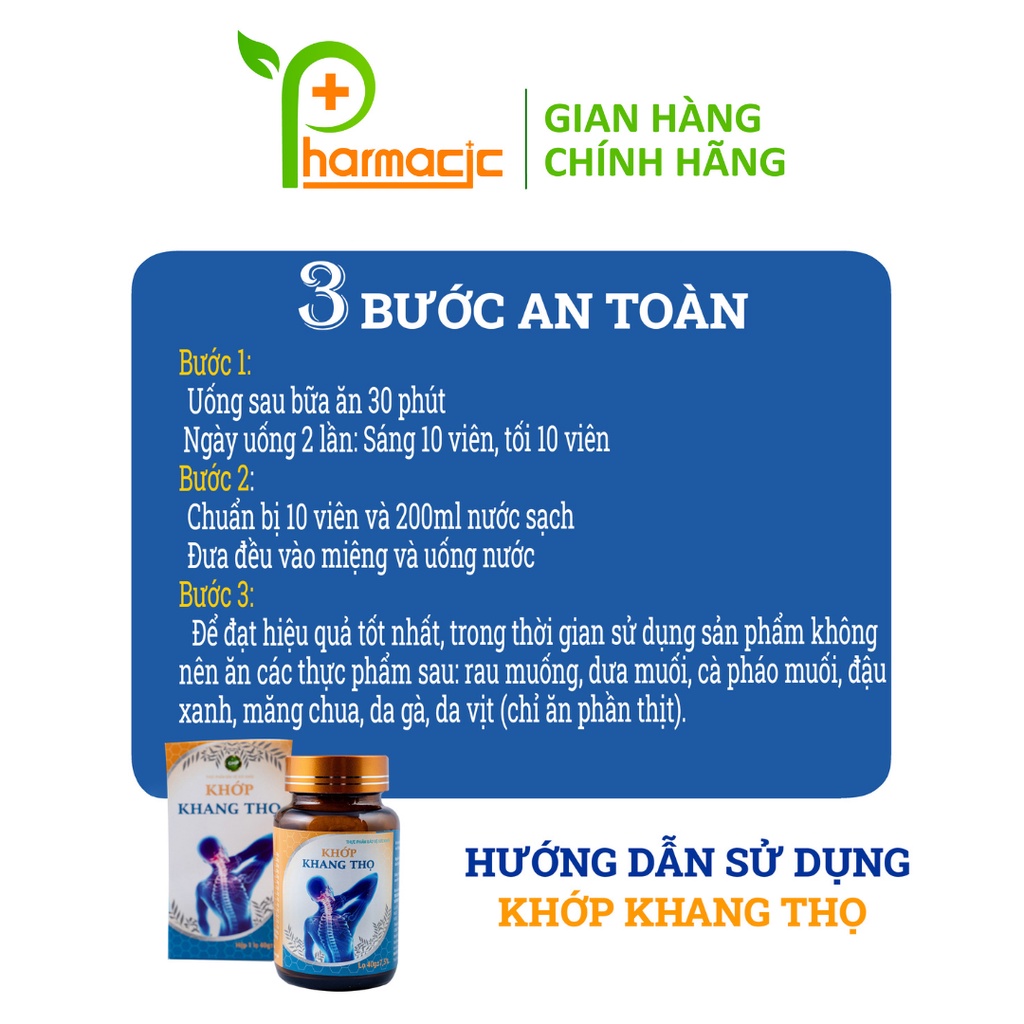 Khớp KHANG THỌ Chính Hãng, 200 Viên Hoàn - Giải Pháp Cho Người Bệnh Xương Khớp