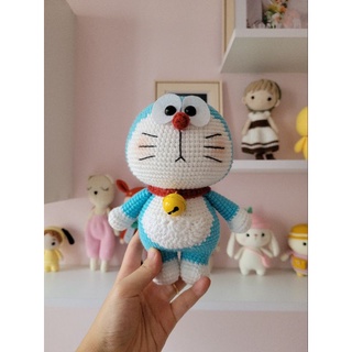 [HÀNG CÓ SẴN] MÈO MÁY DORAEMON len móc handmade