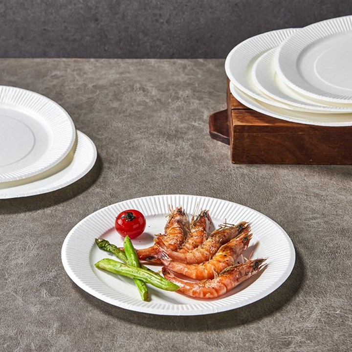 Lốc 10 Đĩa Giấy Dùng Một Lần Loving Home No Brand 23cm - Emart VN