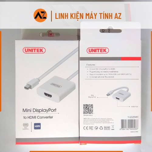 CÁP CHUYỂN MINI DISPLAYPORT SANG HDMI - Mini DisplayPort to HDMI Converter - (LỖI LÀ ĐỔI)