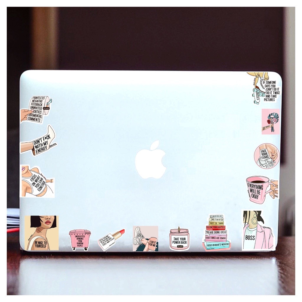 Sticker cute dán sổ dán nón bảo hiểm,vali chất liệu chống thấm nước - Coolgirl 1308