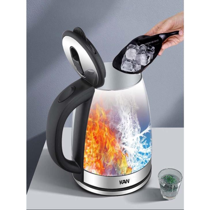 Ấm siêu tốc KAW RK1818 2L Trắng bạc - Bình đun nước nhanh chóng, an toàn và tiện lợi