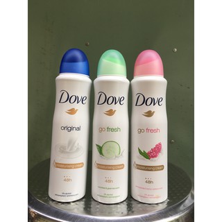 Xịt khử mùi Dove dành cho nữ 48H nhiều màu 150ml