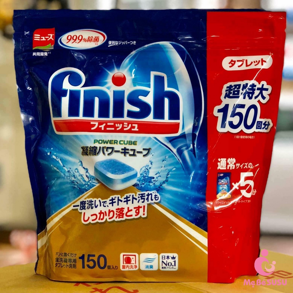 Viên Rửa Bát Finish  Nhật Bản Dành Riêng Cho Máy Rửa Bát 150 Viên.