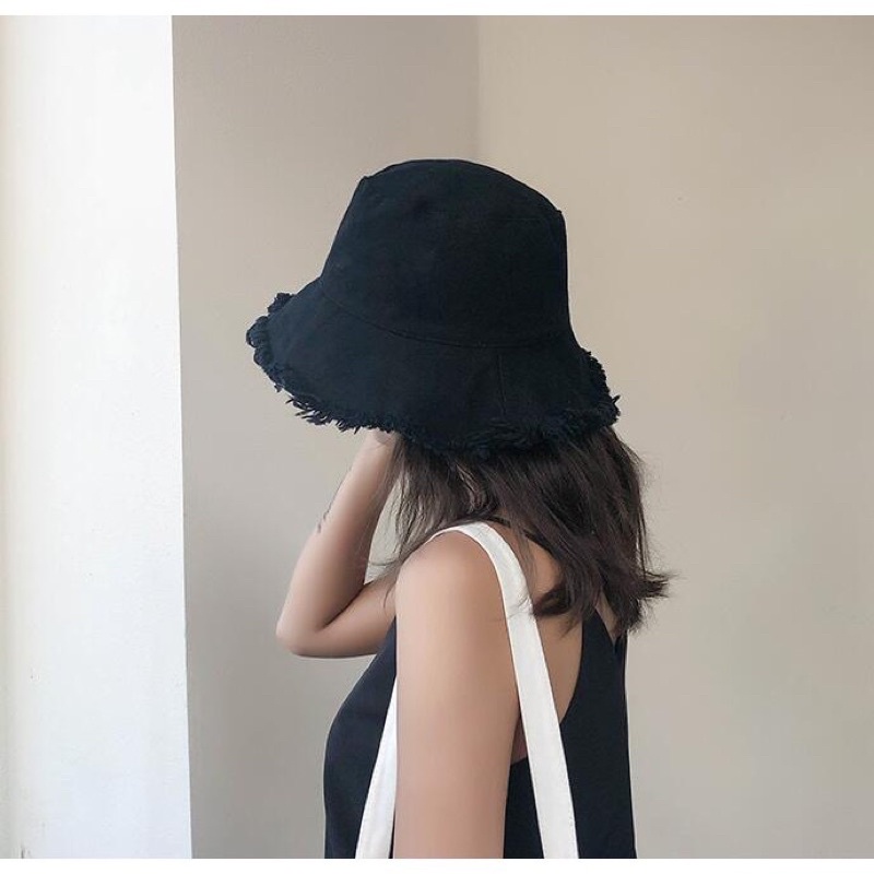 Mũ bucket tai bèo tua rua phong cách ulzzang