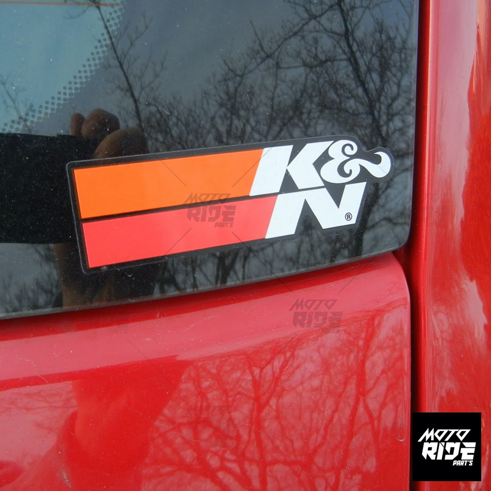 K&amp;N STICKER BỘ 5 TEM K&amp;N TRẮNG