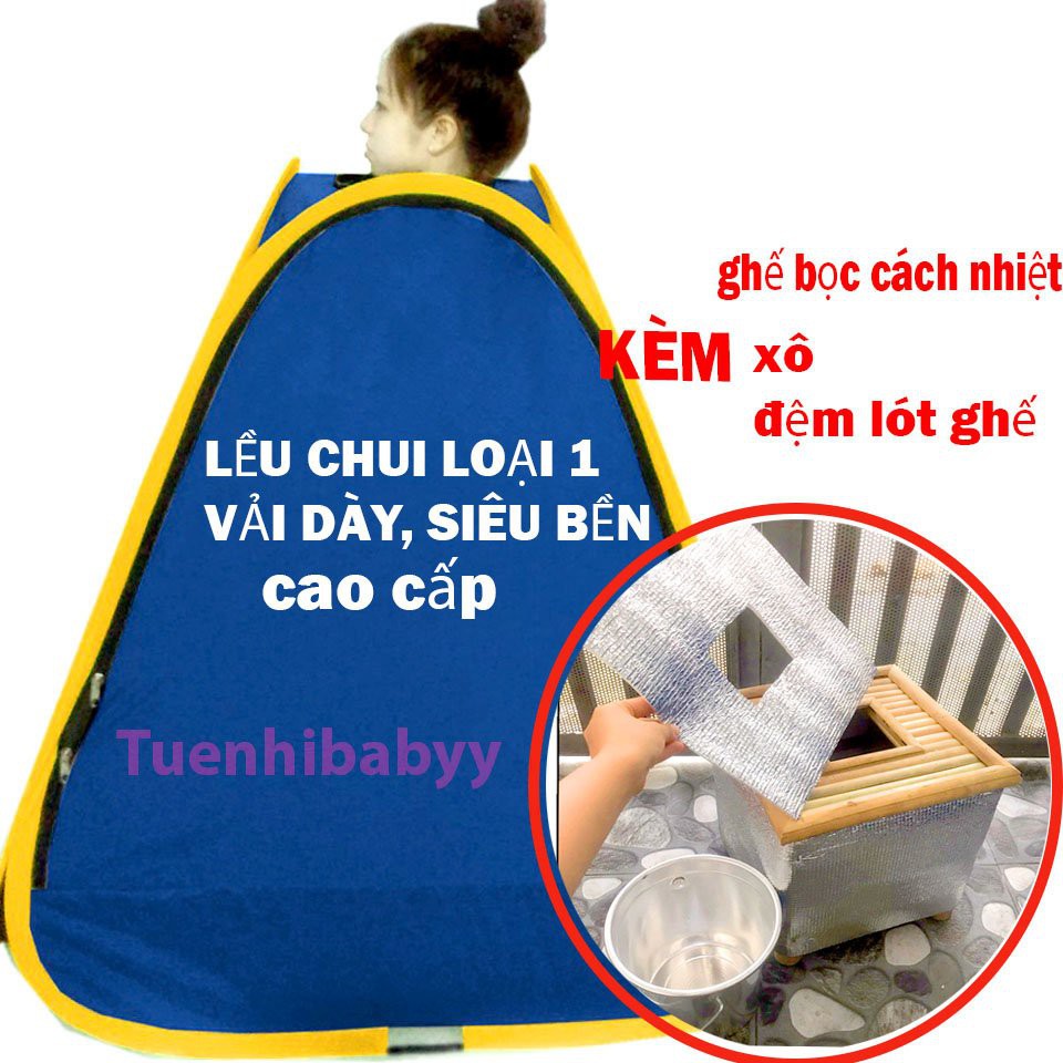 Lều VẢI DÀY+Ghế xông hơi loại 1 giữ nhiệt tốt nhất