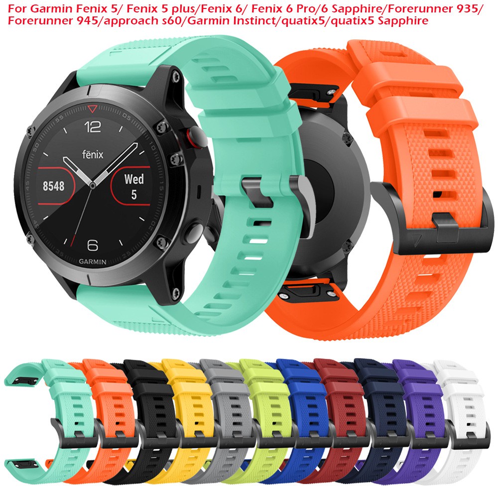 Dây đeo đồng hồ cho Garmin Fenix 6 / Fenix 7 Band 22mm Dây đeo silicon cho Fenix6 Pro / Fenix5 plus 