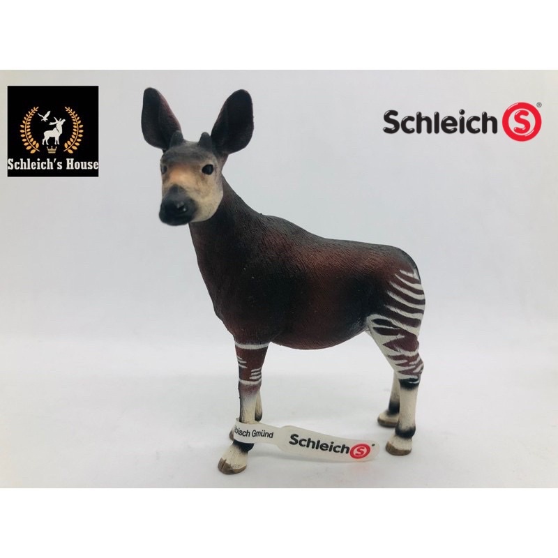 Mô hình động vật , đồ chơi con vật Schleich chính hãng Hươu đuôi vằn (okapi) 14361 - Schleich House