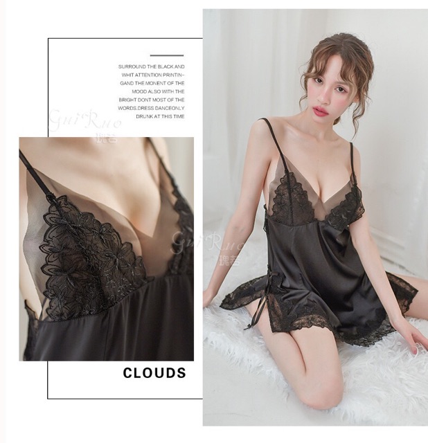 VÁY NGỦ LỤA SEXY HÀNG QCCC LOẠI 1. / SEXYCOSTUME