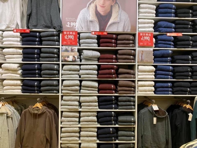 UNIQLO - Áo khoác nỉ lót lông Nam ( tag Nhật )