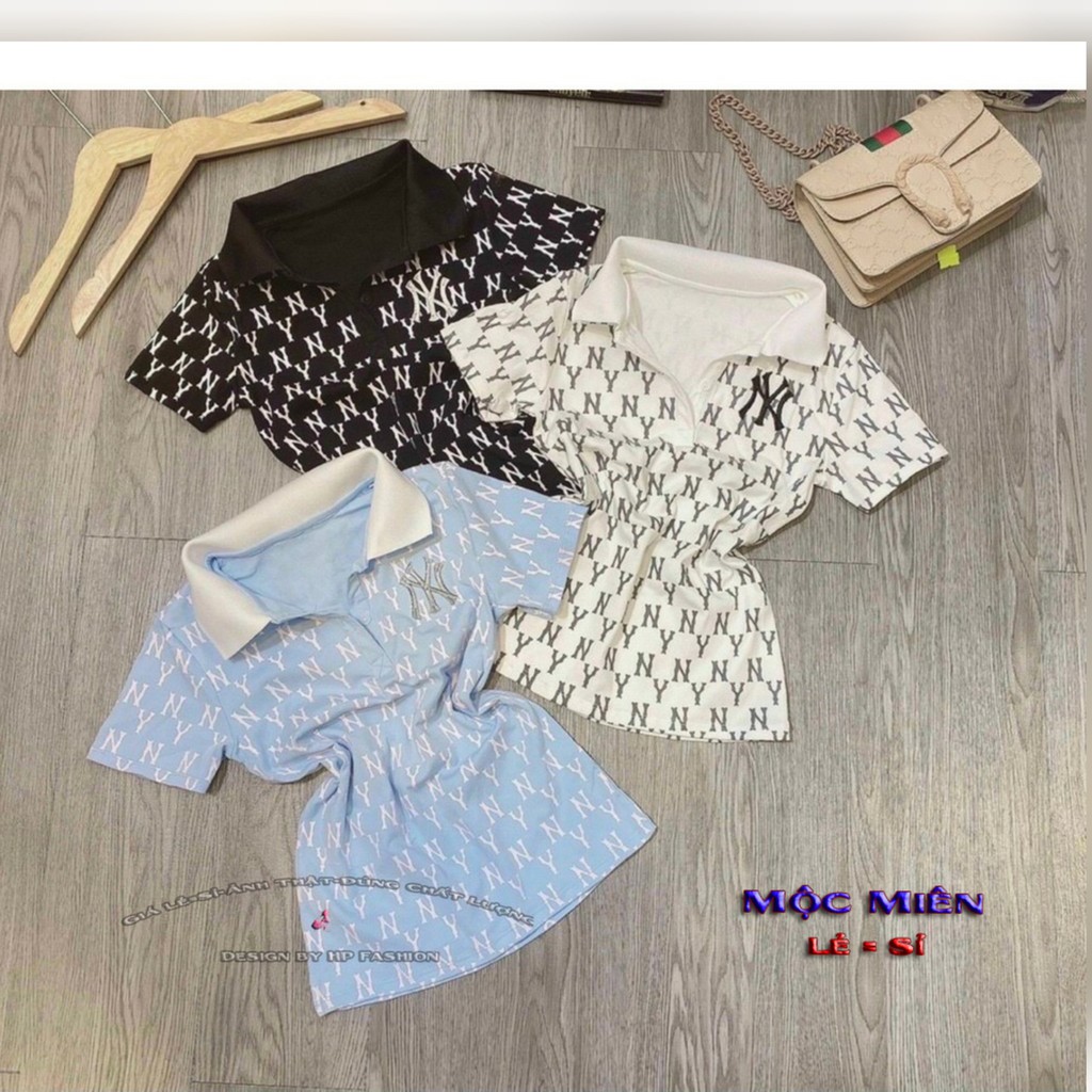 Áo thun nữ có cổ items thêu phong cách hàn quốc cực xinh  mẫu mới thời trang nữ trend 2021