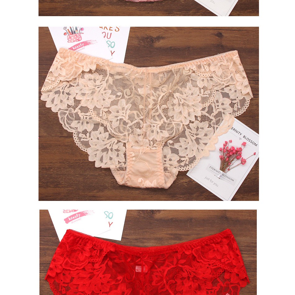 Quần Lót Ren - Quần Lót Ren Cạp Chéo Sexy Siêu Xinh -anhsonnd18