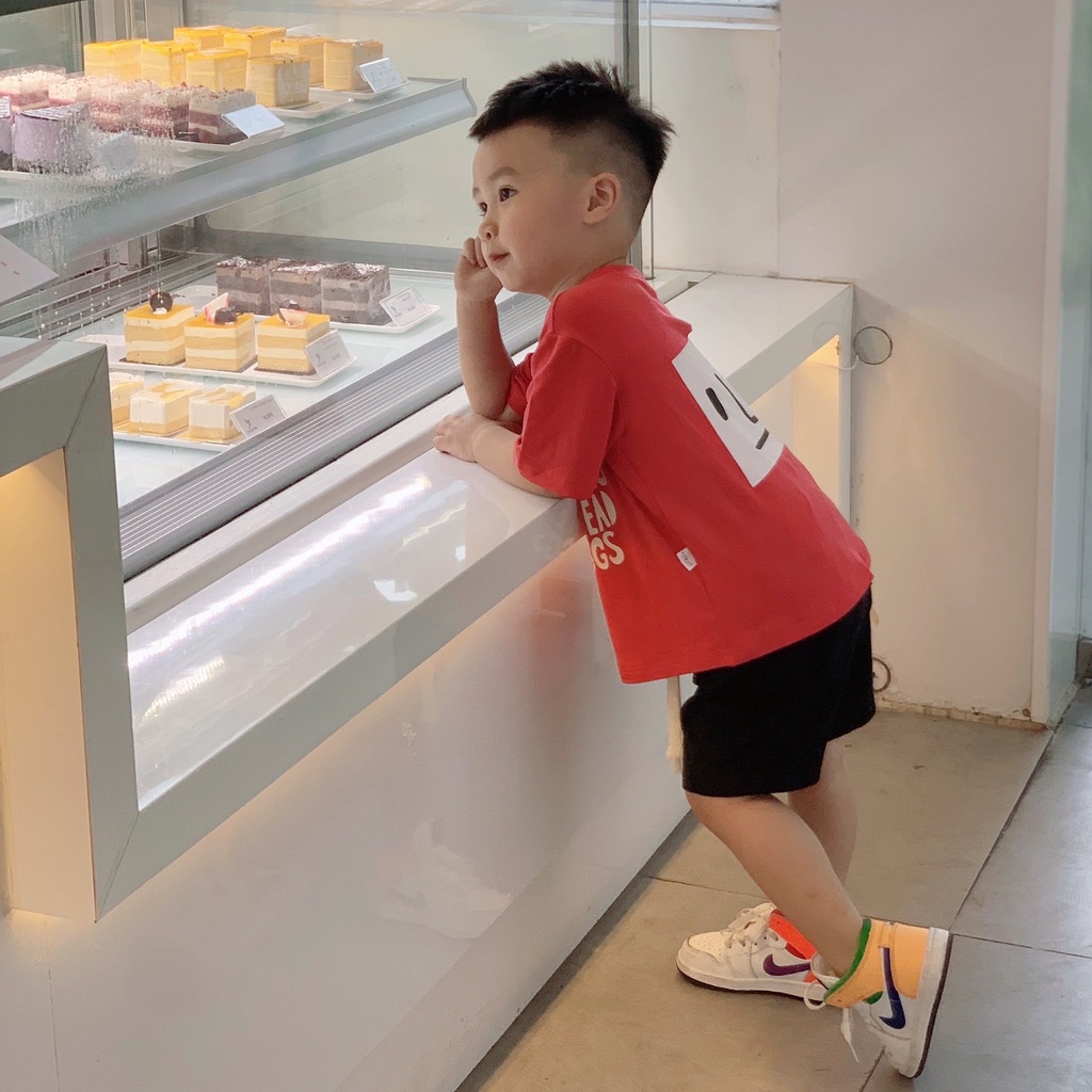 Áo thun bé trai bé gái Batala kids áo phông trẻ em cotton thấm hút mồ hôi in họa tiết Milk egg từ 9-25kg
