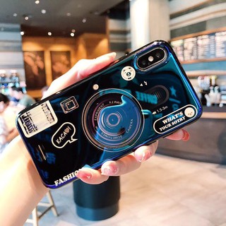Ốp điện thoại in hình máy ảnh có giá đỡ cho OPPOA37 A57 A77 A71 A83 A7 A9 A3 A3S R9s F1 F1S F1+ F5 F7 F9Realme 2 3Plus