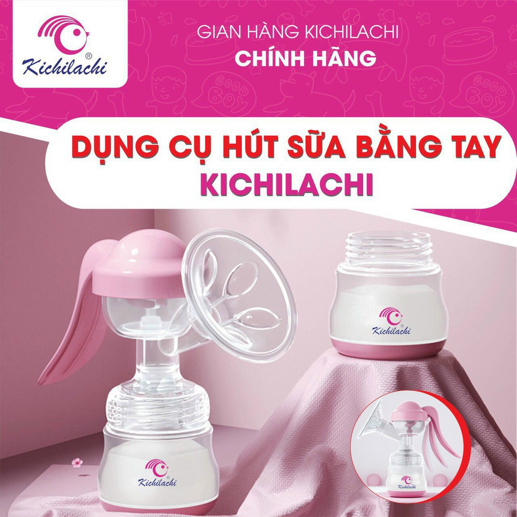 Sỉ Máy hút sữa Kichilachi phiên bản mới lực hút mạnh tặng 6 túi trữ sữa, Máy hút sữa cầm tay , bình hút sữa mẹ cầm tay