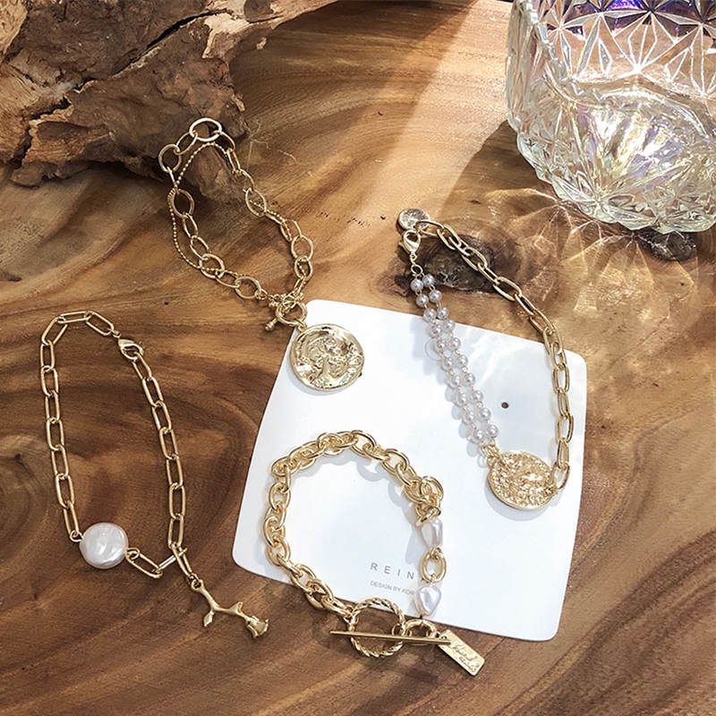 Vòng tay hợp kim dạng dây xích sang trọng | BigBuy360 - bigbuy360.vn