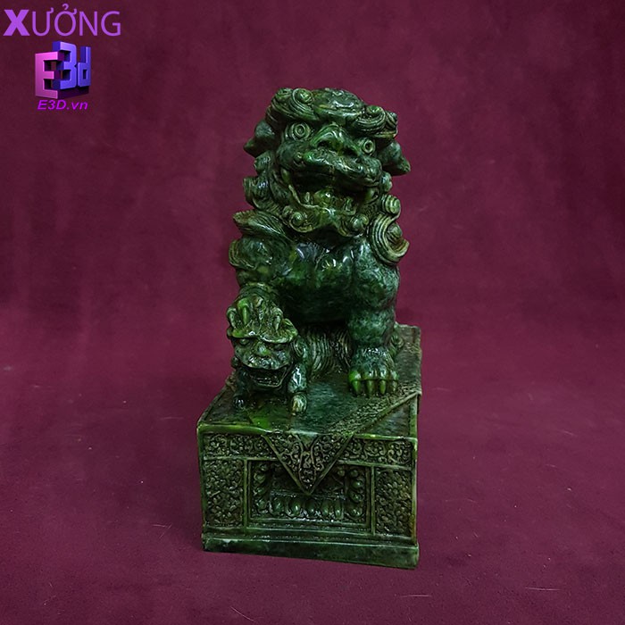 Tượng đôi kỳ lân - Xưởng E3D - NGHE 018