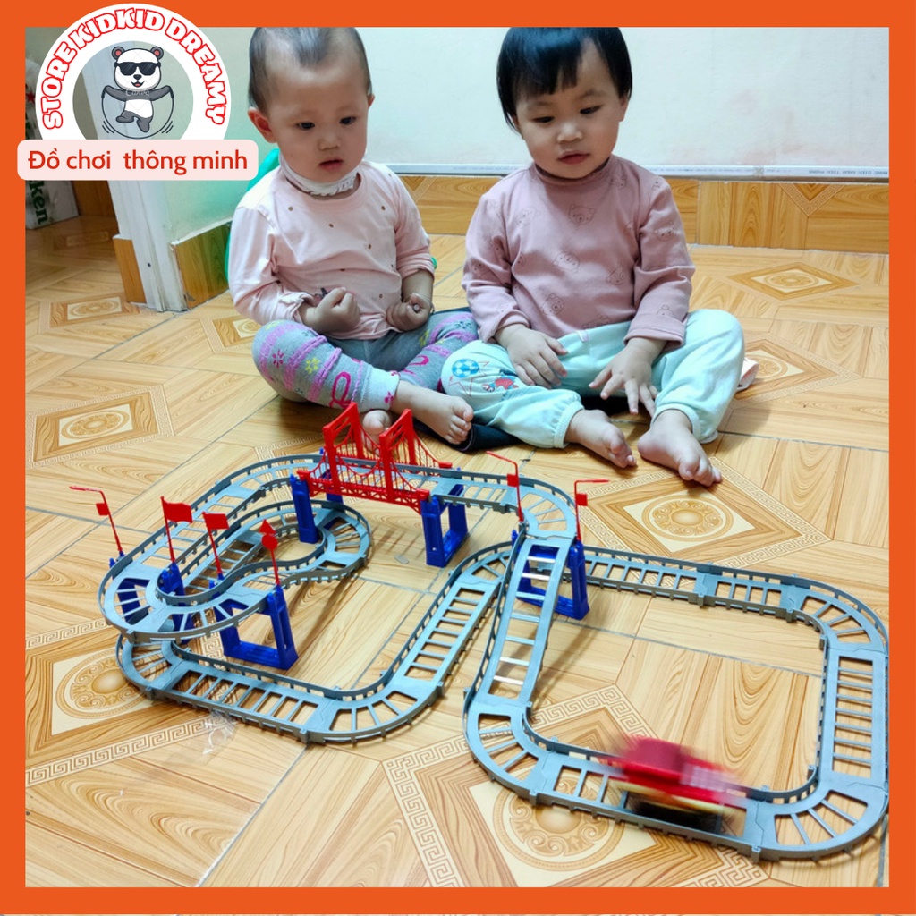 Bộ lắp ghép đường đua ô tô đồ chơi thông minh sáng tạo cho bé