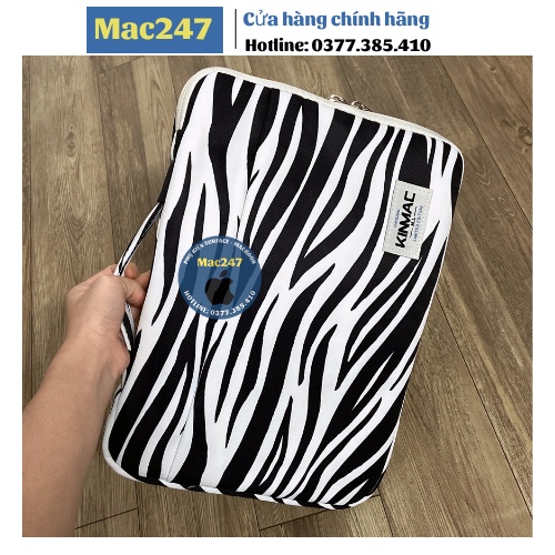 (Chính Hãng)Túi chống sốc Laptop KINMAC mẫu Ngựa vằn 12inch, 13.3inch, 14inch, 15.6inch bảo vệ máy cực tốt