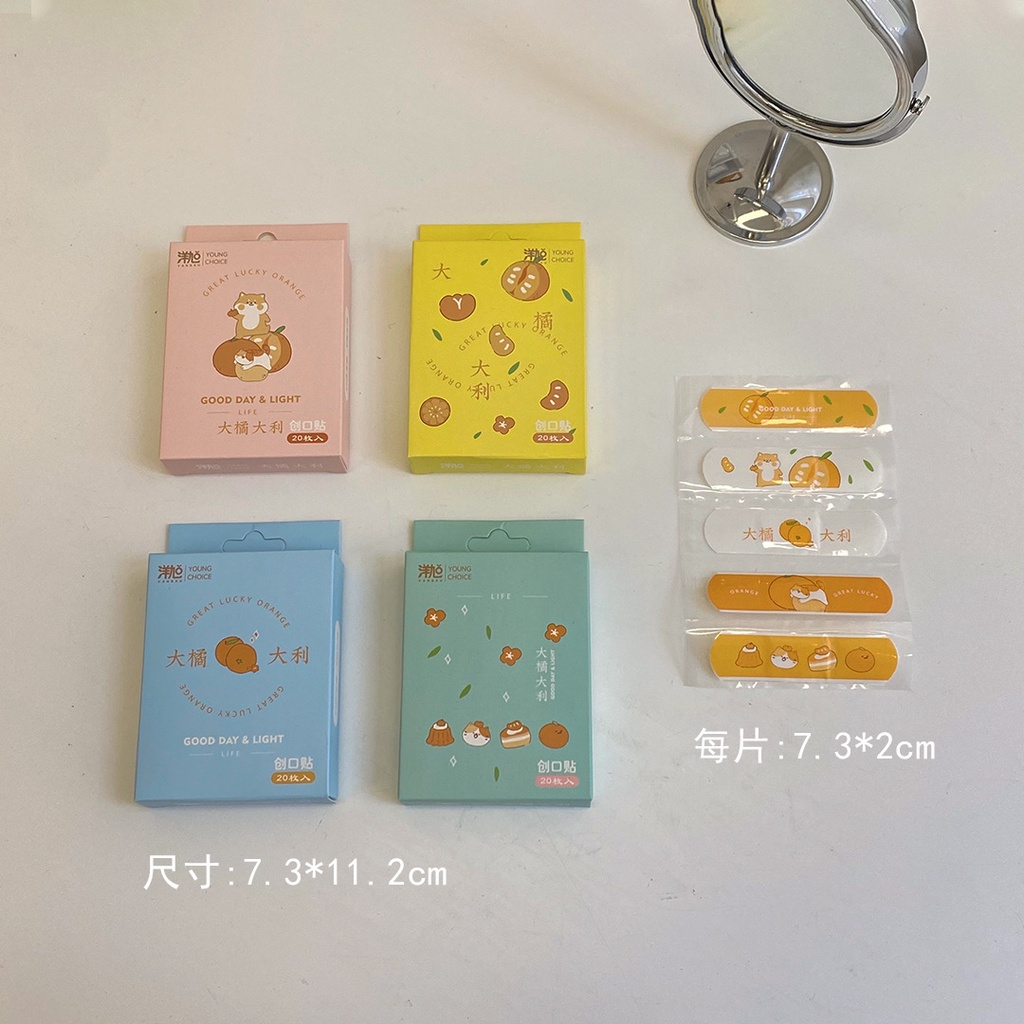 Băng cá nhân Urgo -1 set 20 miếng ,băng gâu, băng cá nhân cute, miếng dán vết thương ngoài da hoạt hình siêu đáng yêu